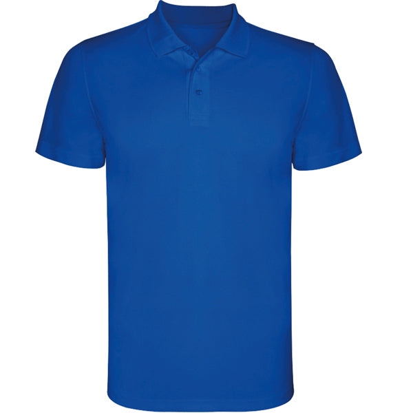 Monzha Single Colour Technical Sports  Polo Shirt  - Royal Blue