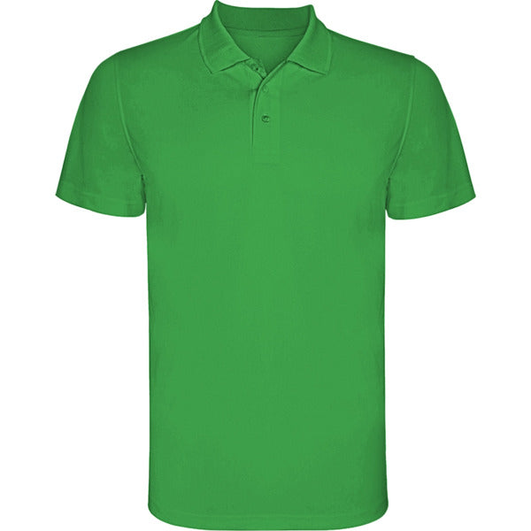 Monzha Single Colour Technical Sports  Polo Shirt  - Fern Green