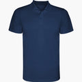 Monzha Single Colour Technical Sports  Polo Shirt  - Navy