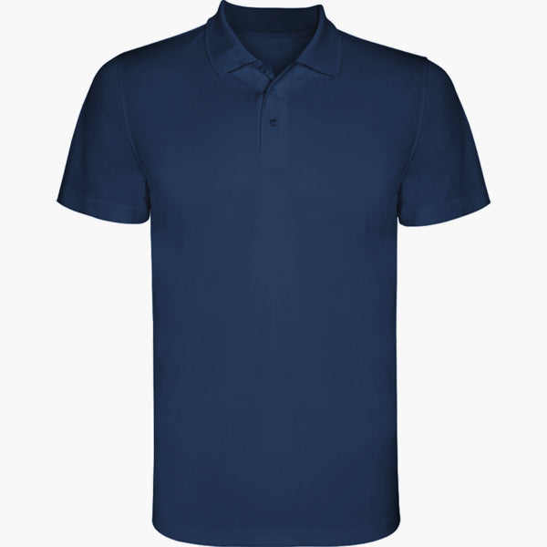 Monzha Single Colour Technical Sports  Polo Shirt  - Navy