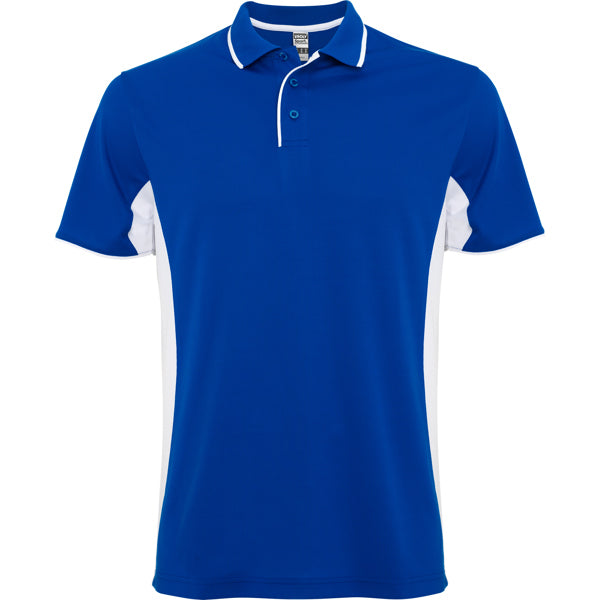 Montmelo Technical Sports  Polo Shirt - Royal Blue and White