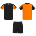 Amazing Value Sport Training Jersey Set - 2 shirts & Shorts - Black and Orange