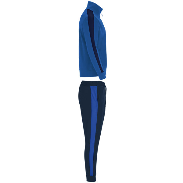 Full Zip Tracksuit and Contrast Bottoms