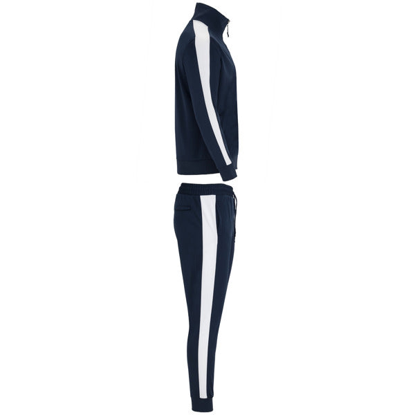Full Zip Tracksuit and Contrast Bottoms
