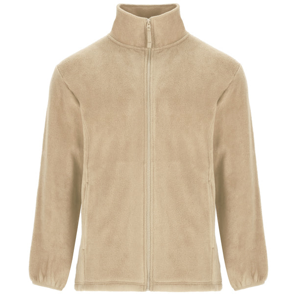 Unisex Full Zip Heavy Fleece - Sand
