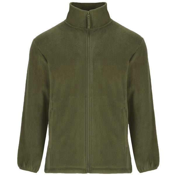 Unisex Full Zip Heavy Fleece - Pine Green