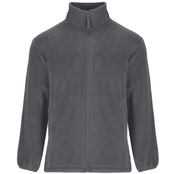Unisex Full Zip Heavy Fleece - Lead Grey
