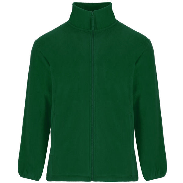 Unisex Full Zip Heavy Fleece - Bottle Green