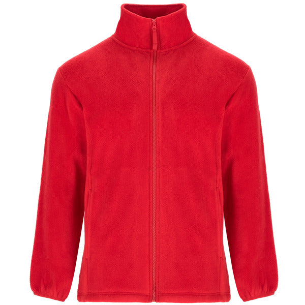Unisex Full Zip Heavy Fleece - Red