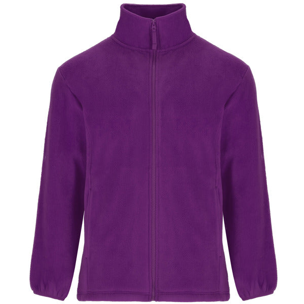 Unisex Full Zip Heavy Fleece - Purple