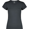 Women's V-Neck Short-Sleeve Technical t-shirt - Ebony and Black