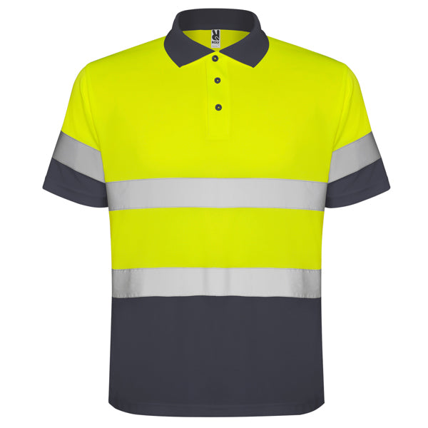Polaris Technical high-visibility short-sleeve polo shirt.