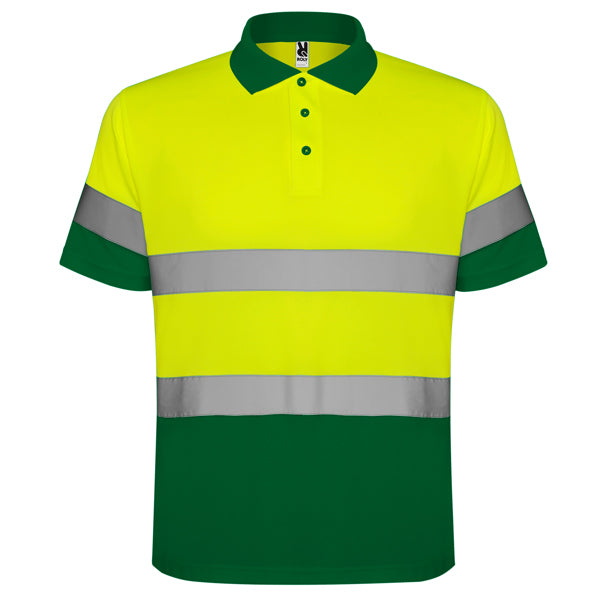Polaris Technical high-visibility short-sleeve polo shirt.