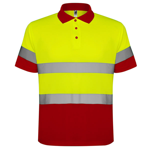 Polaris Technical high-visibility short-sleeve polo shirt.