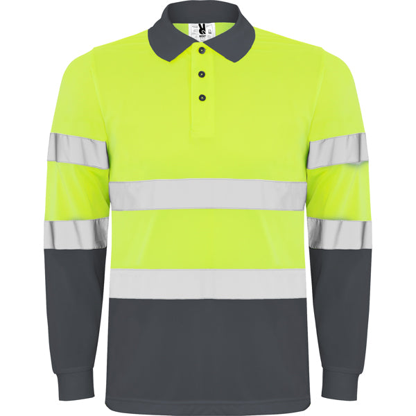 Polaris Technical high-visibility Long-sleeve polo shirt.
