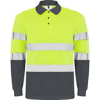 Polaris Technical high-visibility Long-sleeve polo shirt.