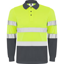 Load image into Gallery viewer, Polaris Technical high-visibility Long-sleeve polo shirt.