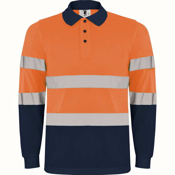 Polaris Technical high-visibility Long-sleeve polo shirt.