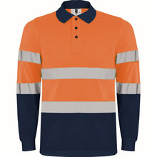 Load image into Gallery viewer, Polaris Technical high-visibility Long-sleeve polo shirt.