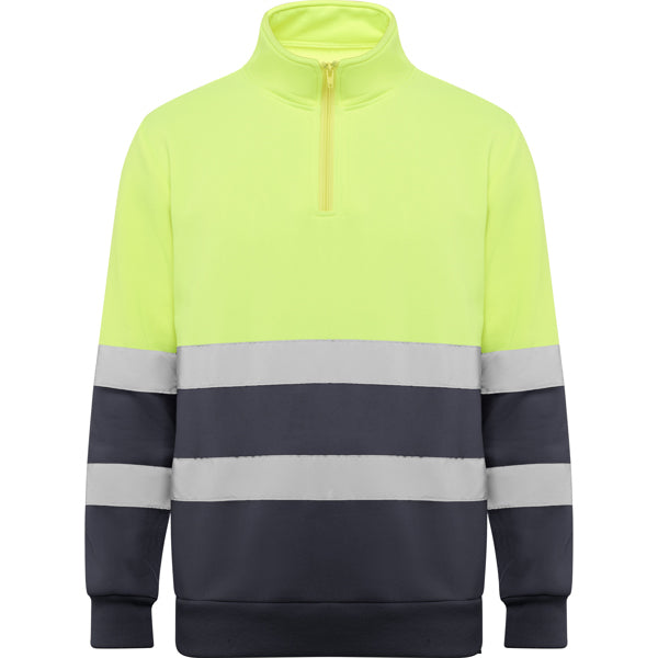 Spica Technical High-visibility sweater with half zip
