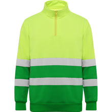 Load image into Gallery viewer, Spica Technical High-visibility sweater with half zip