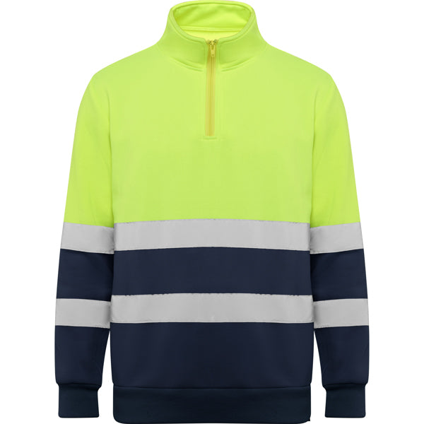 Spica Technical High-visibility sweater with half zip