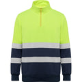 Spica Technical High-visibility sweater with half zip