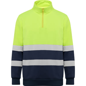 Spica Technical High-visibility sweater with half zip