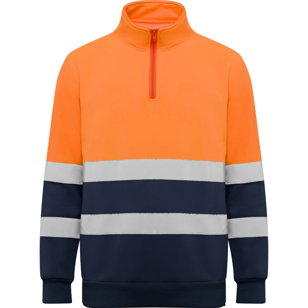 Spica Technical High-visibility sweater with half zip