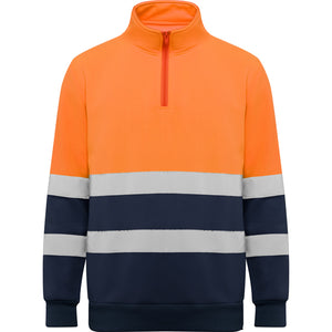 Spica Technical High-visibility sweater with half zip