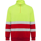 Spica Technical High-visibility sweater with half zip