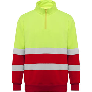 Spica Technical High-visibility sweater with half zip