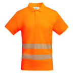 Atrio Technical high-visibility short-sleeve polo shirt.