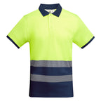 Atrio Technical high-visibility short-sleeve polo shirt.