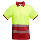 Atrio Technical high-visibility short-sleeve polo shirt.