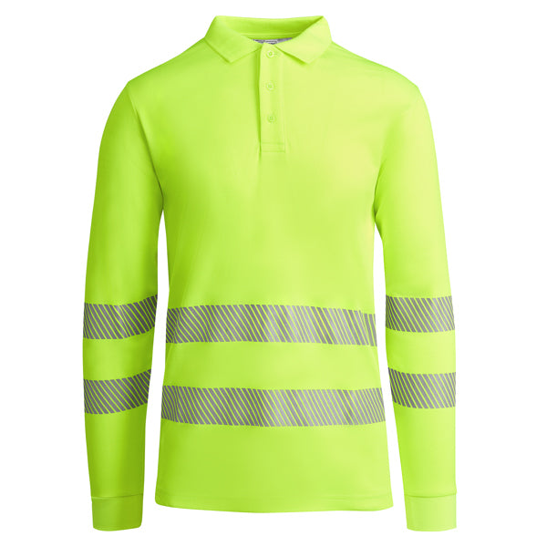 Atrio Long Sleeved Technical high-visibility short-sleeve polo shirt.