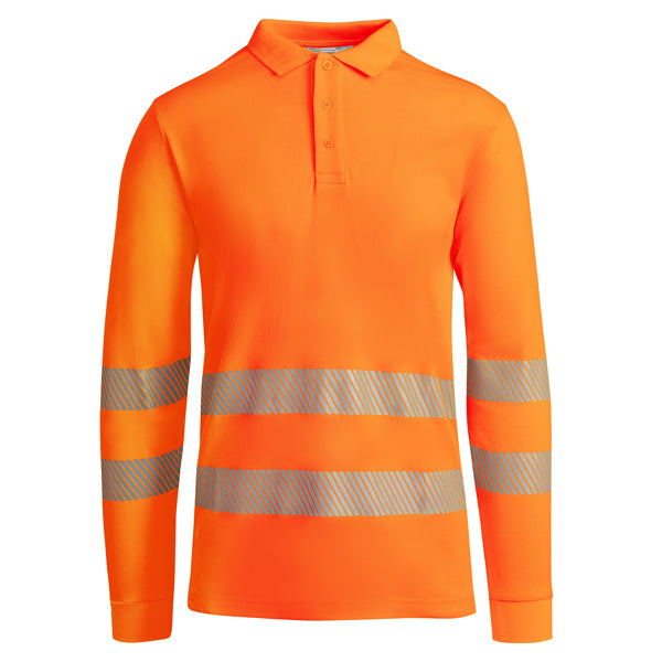 Atrio Long Sleeved Technical high-visibility short-sleeve polo shirt.