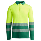 Atrio Long Sleeved Technical high-visibility short-sleeve polo shirt.