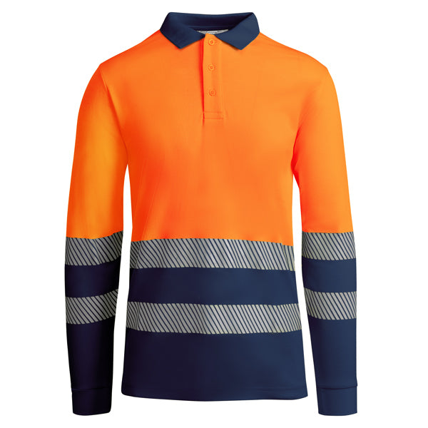 Atrio Long Sleeved Technical high-visibility short-sleeve polo shirt.