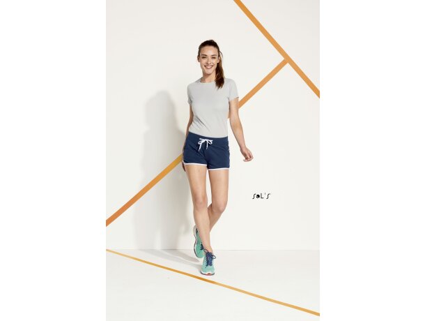 Ladies Collegiate Style Shorts - navy and white - REDUCED TO CLEAR €2.50