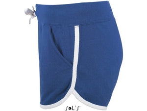 Ladies Collegiate Style Shorts - royal blue and white - REDUCED TO CLEAR €2.50