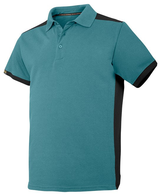 SNICKERS ALLROUND WORK POLO SHIRT - PETROL BLUE COLOUR - REDUCED TO CLEAR