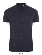Load image into Gallery viewer, Ladies Sols Polkadot Polo Shirt French Navy &amp; White