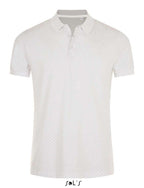 Ladies Sols Polkadot Polo Shirt White & French Navy - REDUCED TO CLEAR €2.50