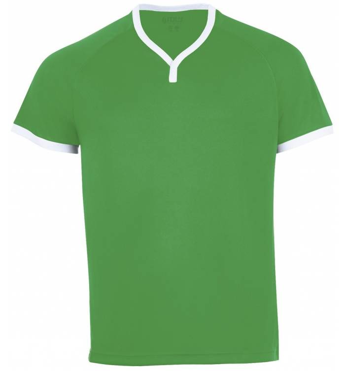Sols Atletico Adult Sports Shirt - Green And White
