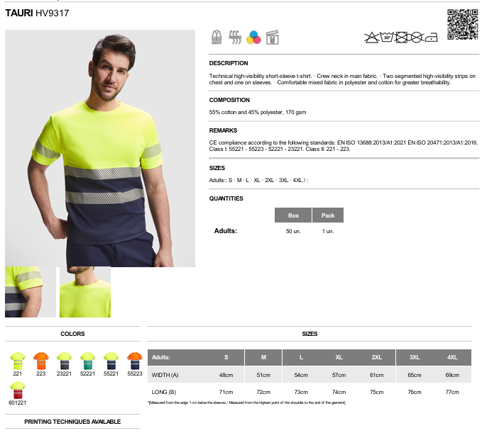 Tauri Technical high-visibility short-sleeve t-shirt