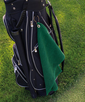 Luxury range golf towel - Forest Green