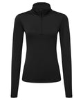 Women's TriDri® recycled long sleeve brushed back ¼ zip