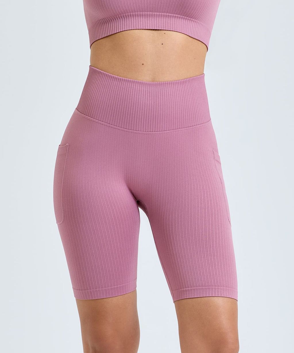 Women's TriDri® ribbed seamless "3D fit" cycle shorts