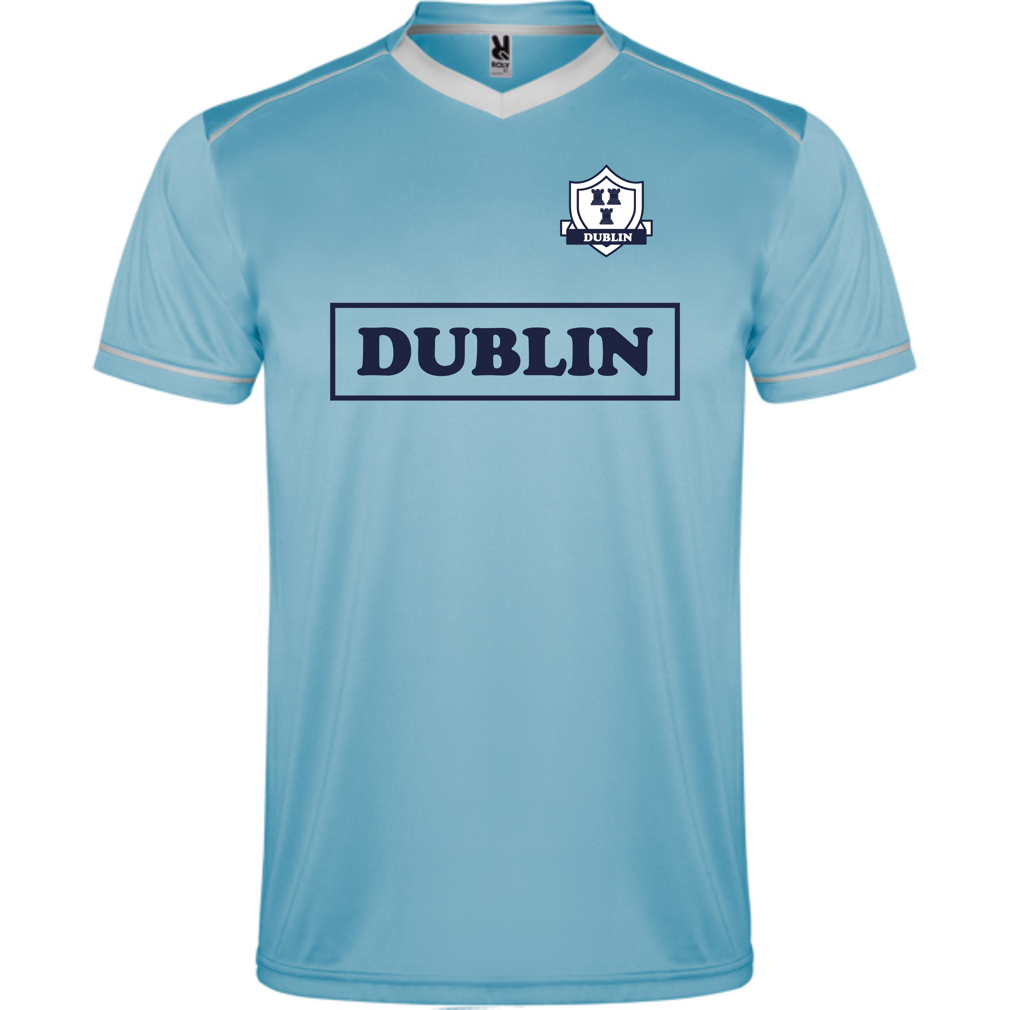Up The Dubs  Jersey Style T-shirt - sky Blue